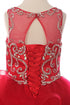 Girls Multi Color Jewel Bodice Ocean Waves Skirt Junior Bridesmaid Dress 2-20 - SophiasStyle.com